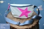 Preview: Segeltuch Bauchtasche mit pinken Stern